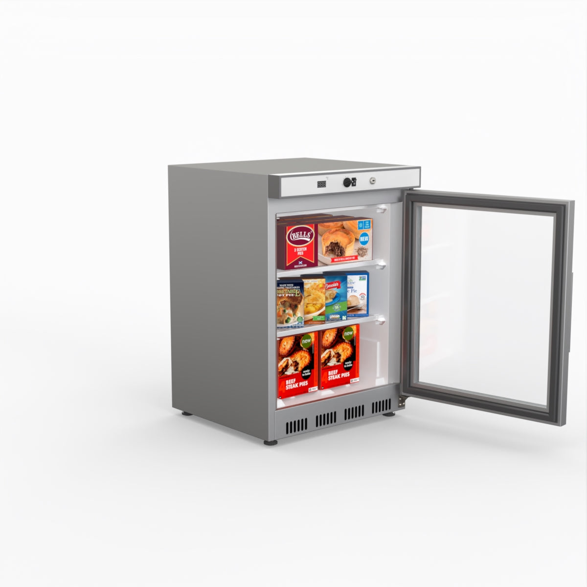 Thermaster Display Freezer With Glass Door HF200G S/S