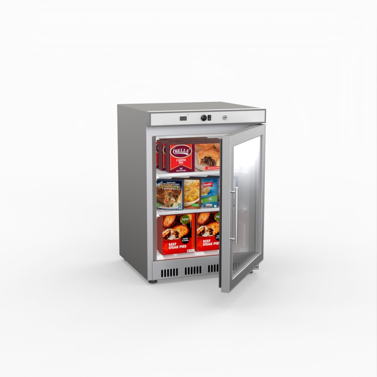 Thermaster Display Freezer With Glass Door HF200G S/S