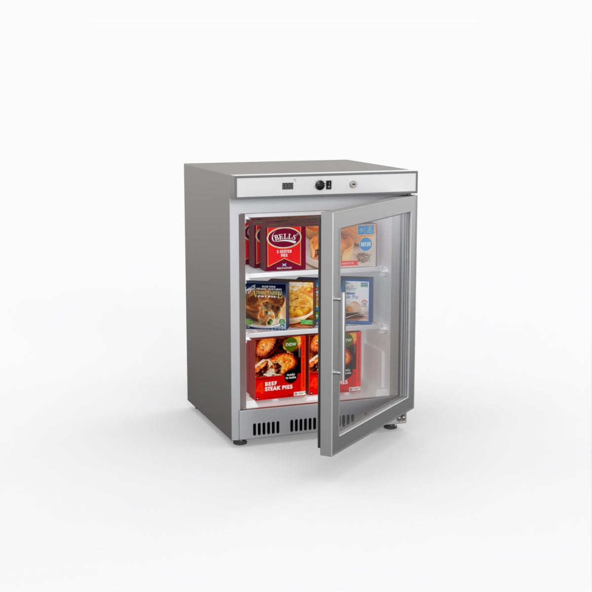 Thermaster Display Freezer With Glass Door HF200G S/S