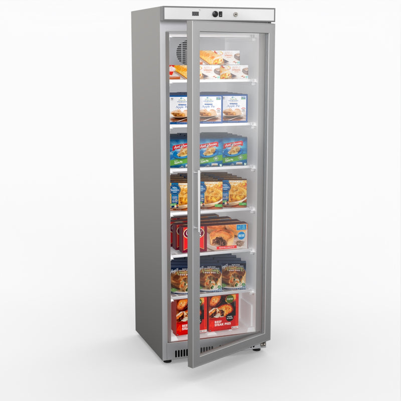 Thermaster Display Freezer With Glass Door HF400G S/S