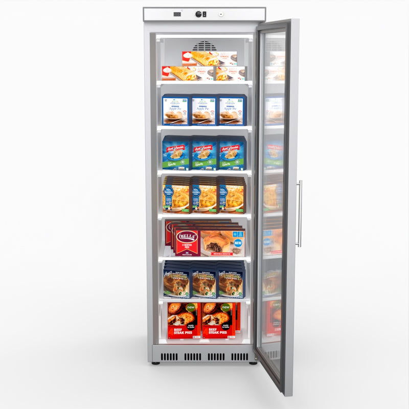 Thermaster Display Freezer With Glass Door HF400G S/S