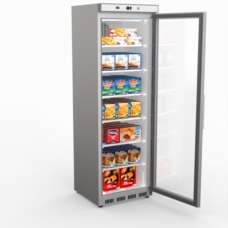 Thermaster Display Freezer With Glass Door HF400G S/S