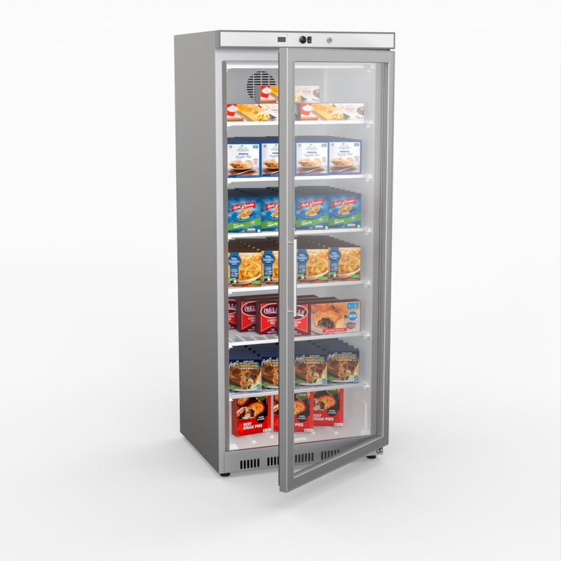 Thermaster Display Freezer With Glass Door HF600G S/S