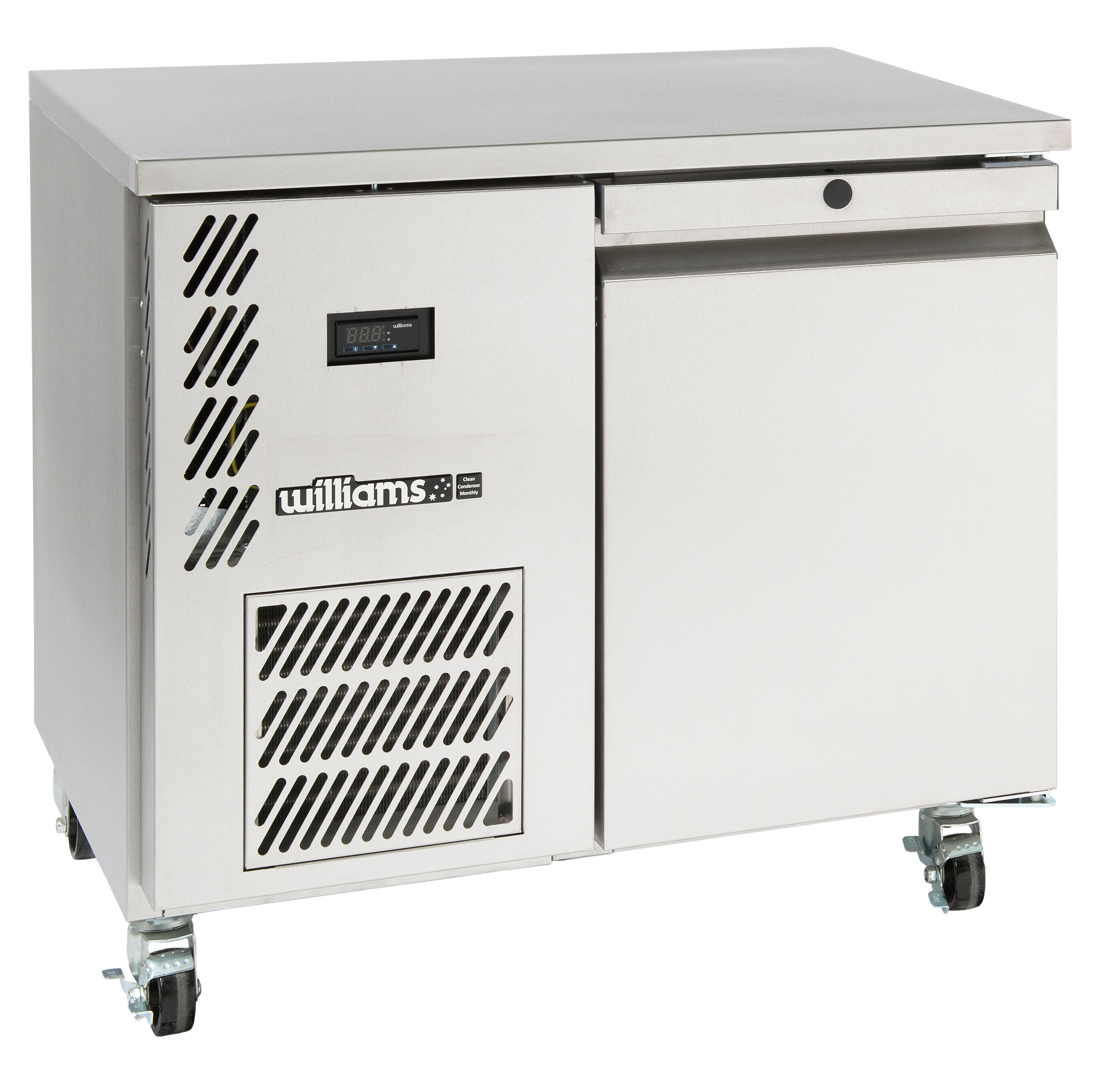 Williams Opal - One Door Stainless Steel Under Counter Storage Refrigerator HO1USS