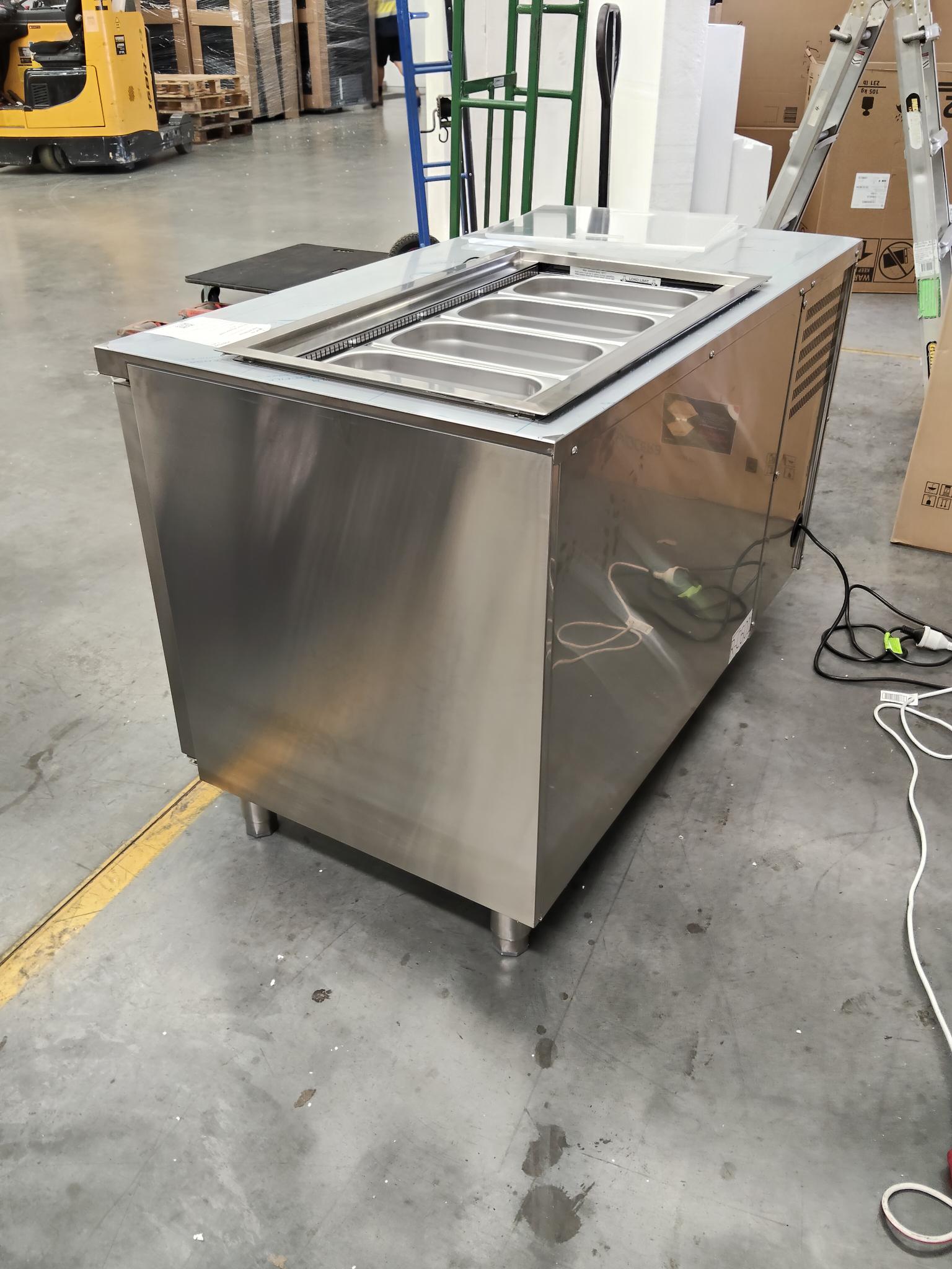 CLEARANCE - Two Solid Door Salad Preparation Drop-in Collar GN1/3 Fridge - PG13.PPS.DC.2.SD-QA250911387