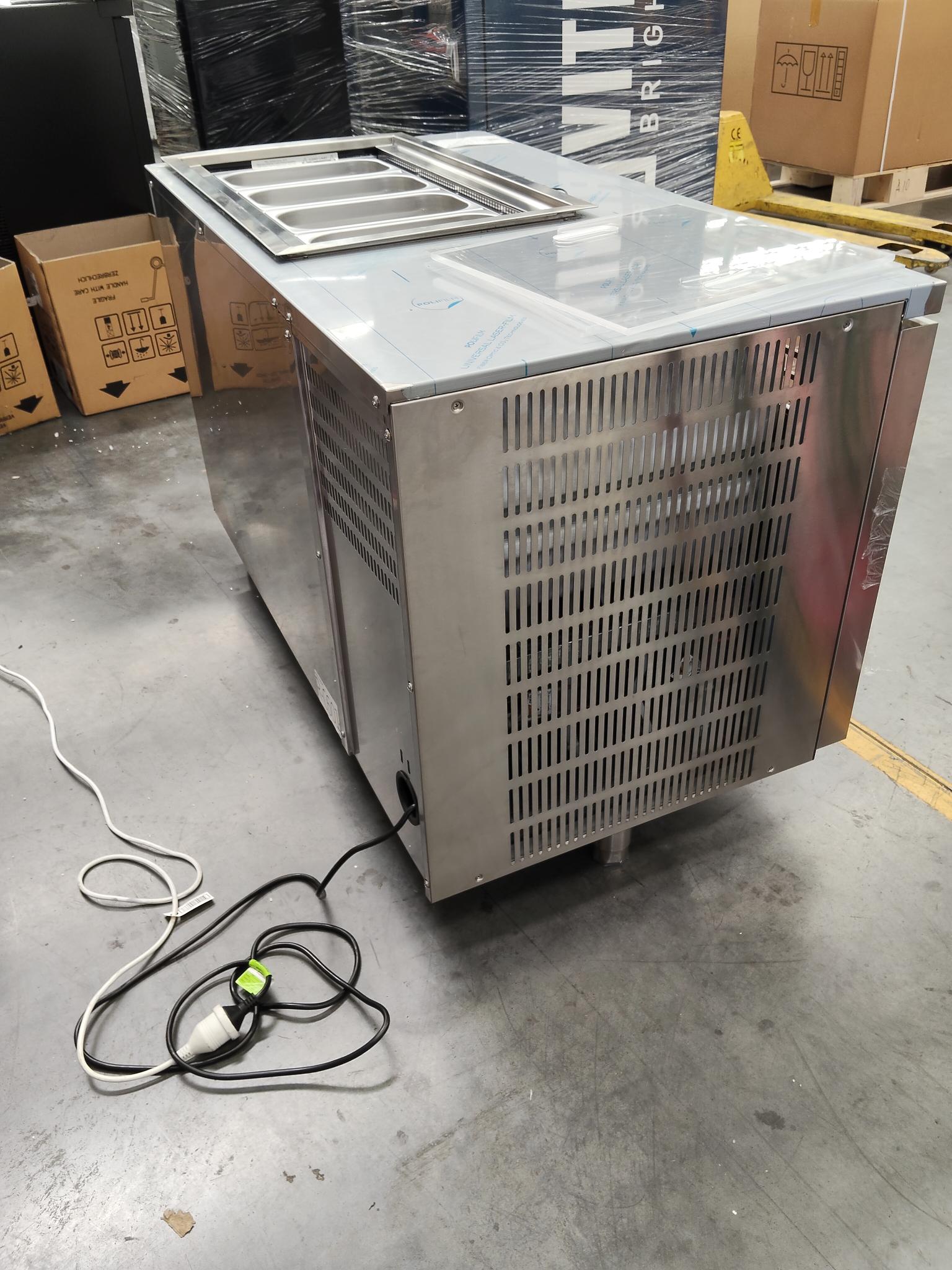 CLEARANCE - Two Solid Door Salad Preparation Drop-in Collar GN1/3 Fridge - PG13.PPS.DC.2.SD-QA250911387