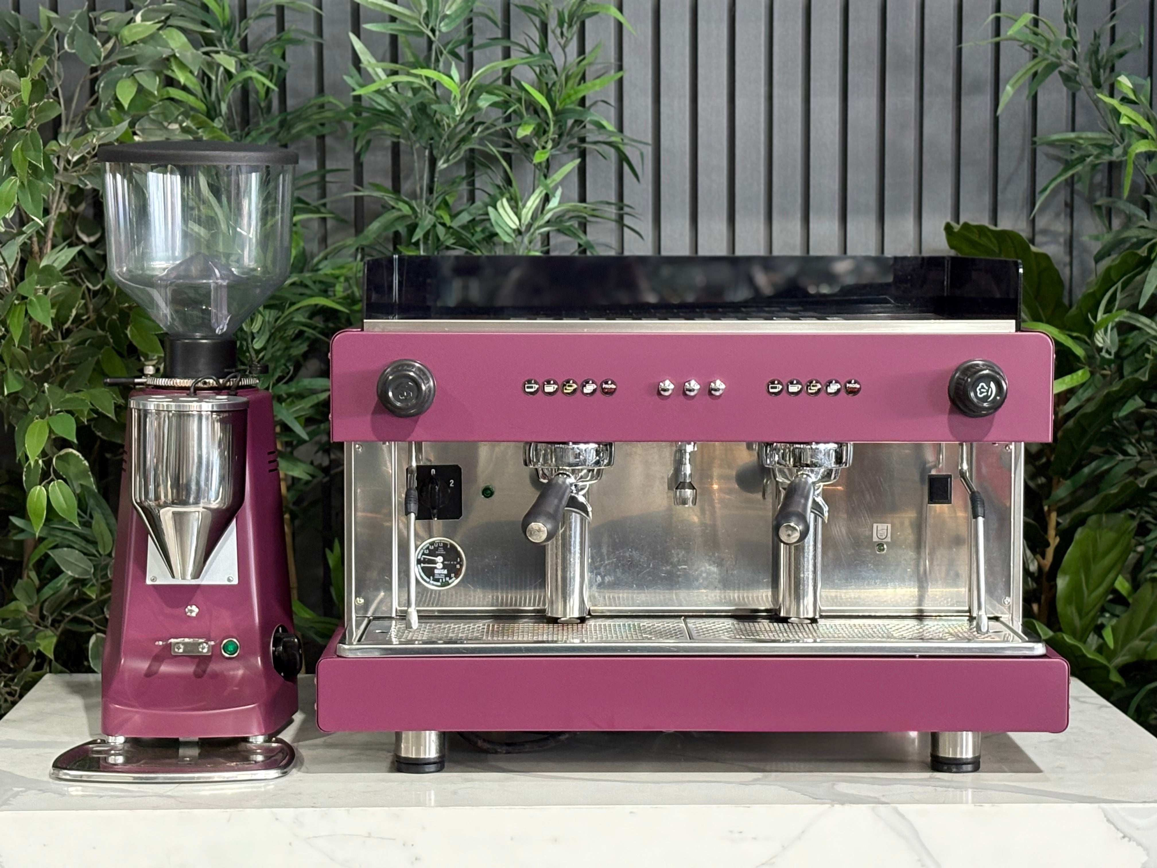 Wega Pegaso EVD & Mazzer Major Electronic Grinder Package - 2 Group Commercial Espresso Machine