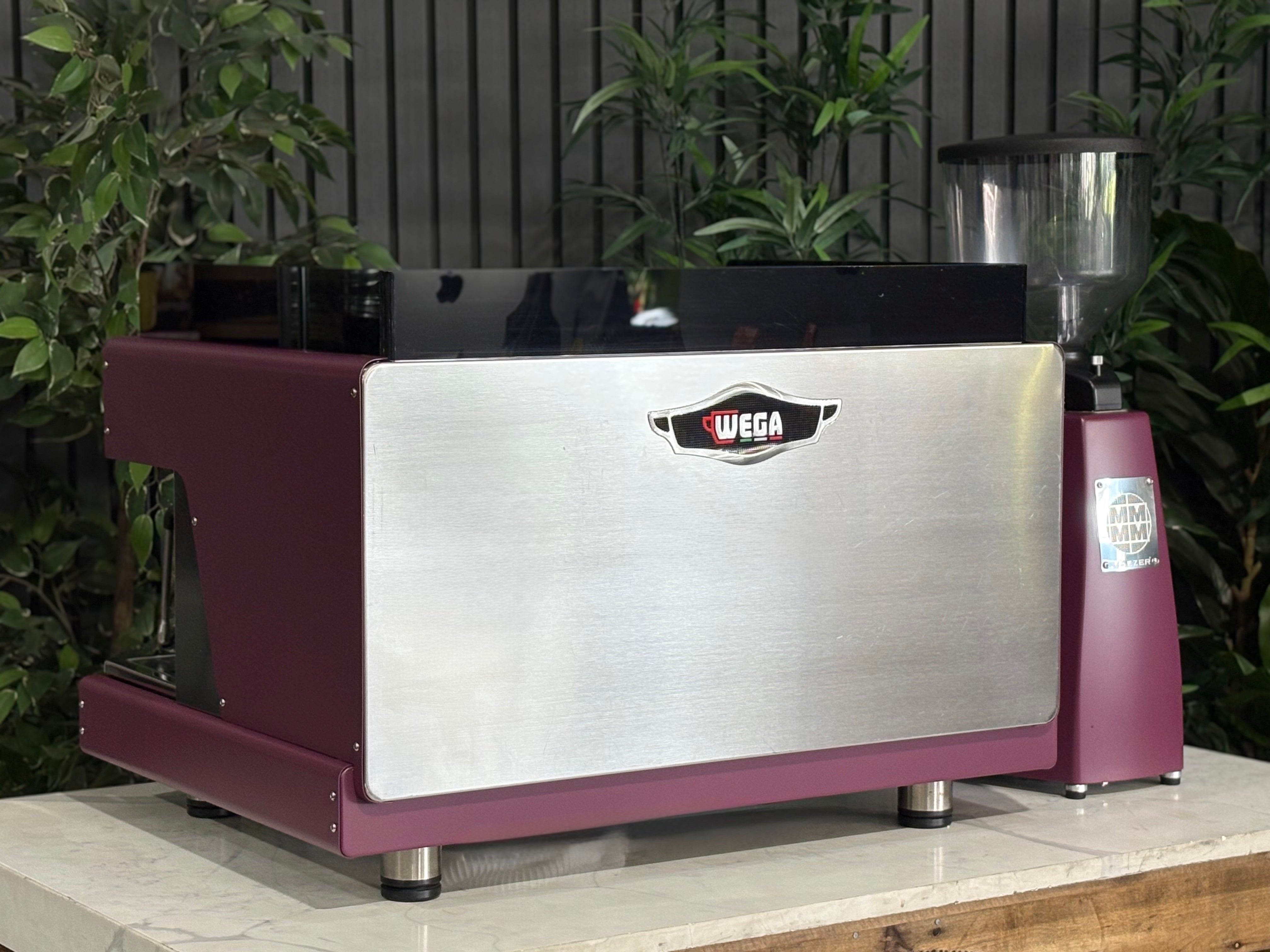 Wega Pegaso EVD & Mazzer Major Electronic Grinder Package - 2 Group Commercial Espresso Machine