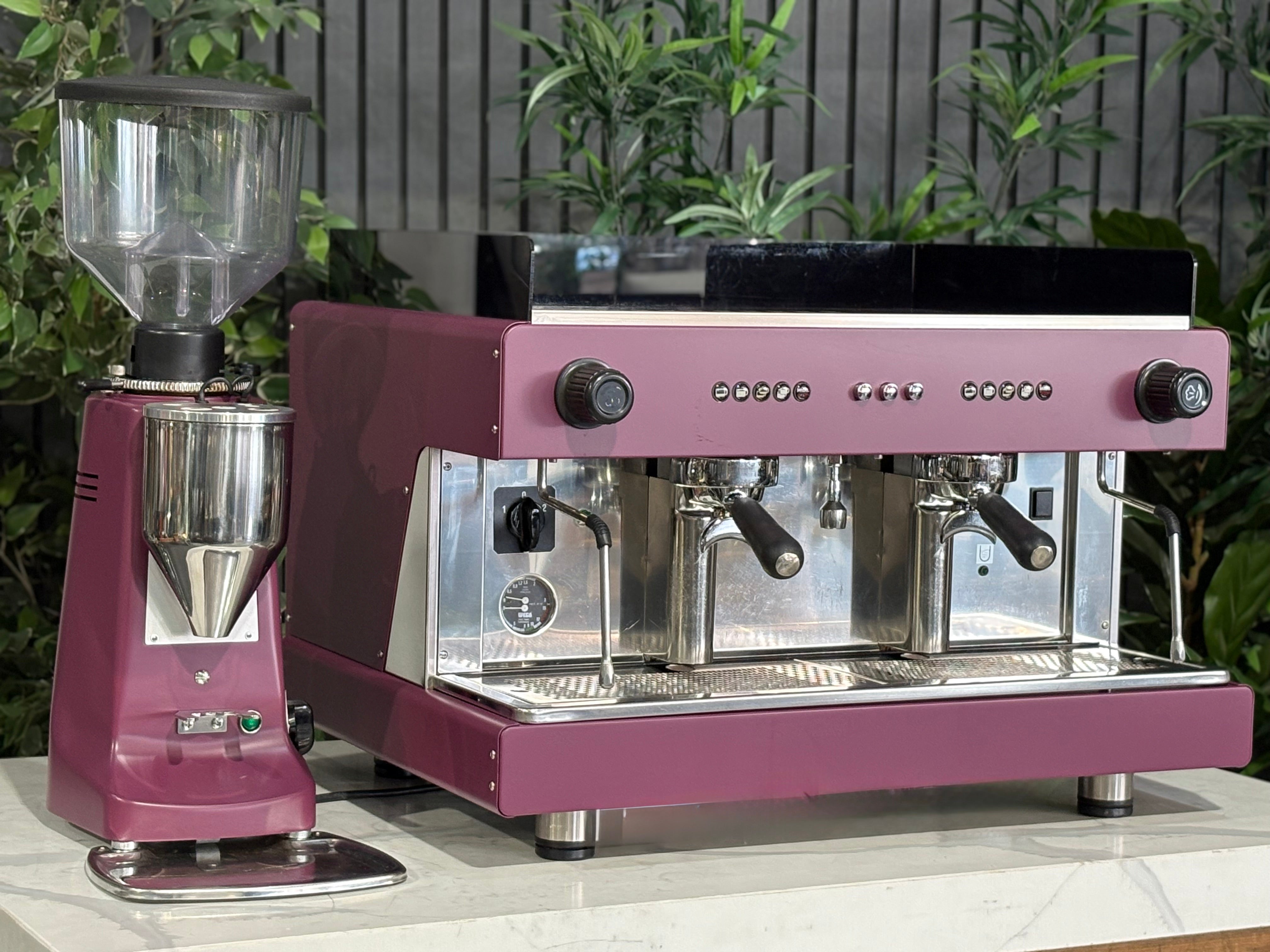 Wega Pegaso EVD & Mazzer Major Electronic Grinder Package - 2 Group Commercial Espresso Machine
