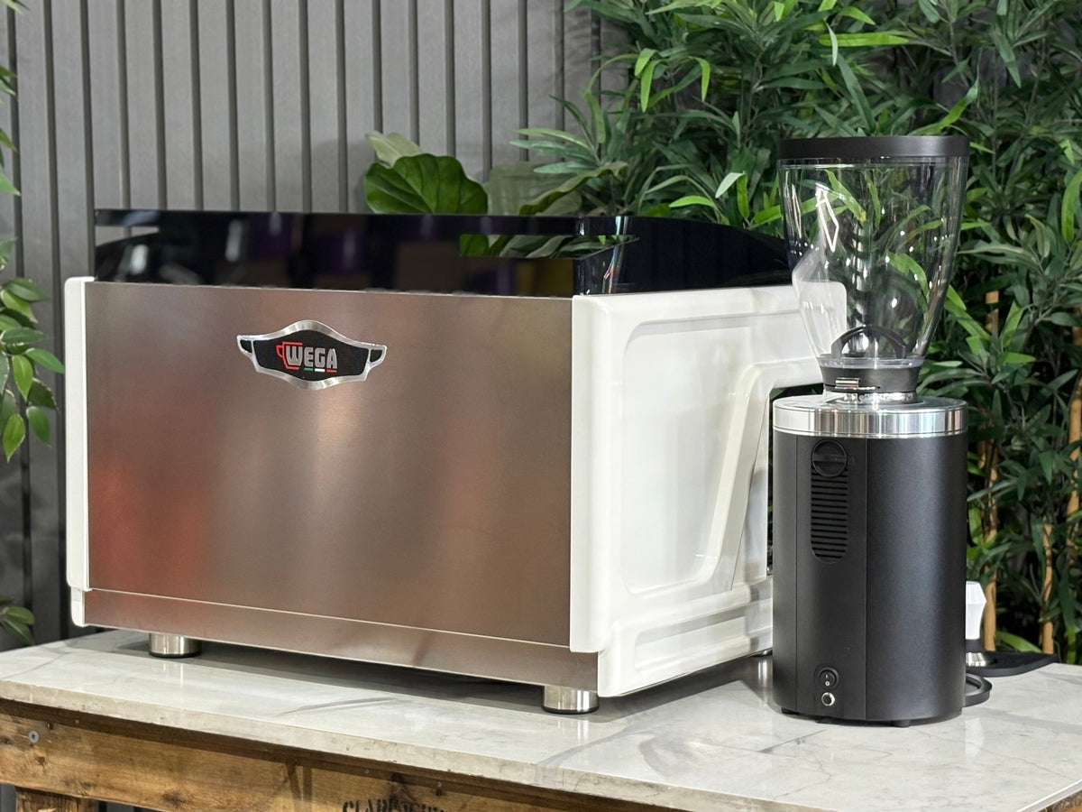 Wega Airy with Interchangeable Colour Panels & Mahlkönig E65S Grinder Package - - 2 Group Commercial Espresso Machine - Commercial