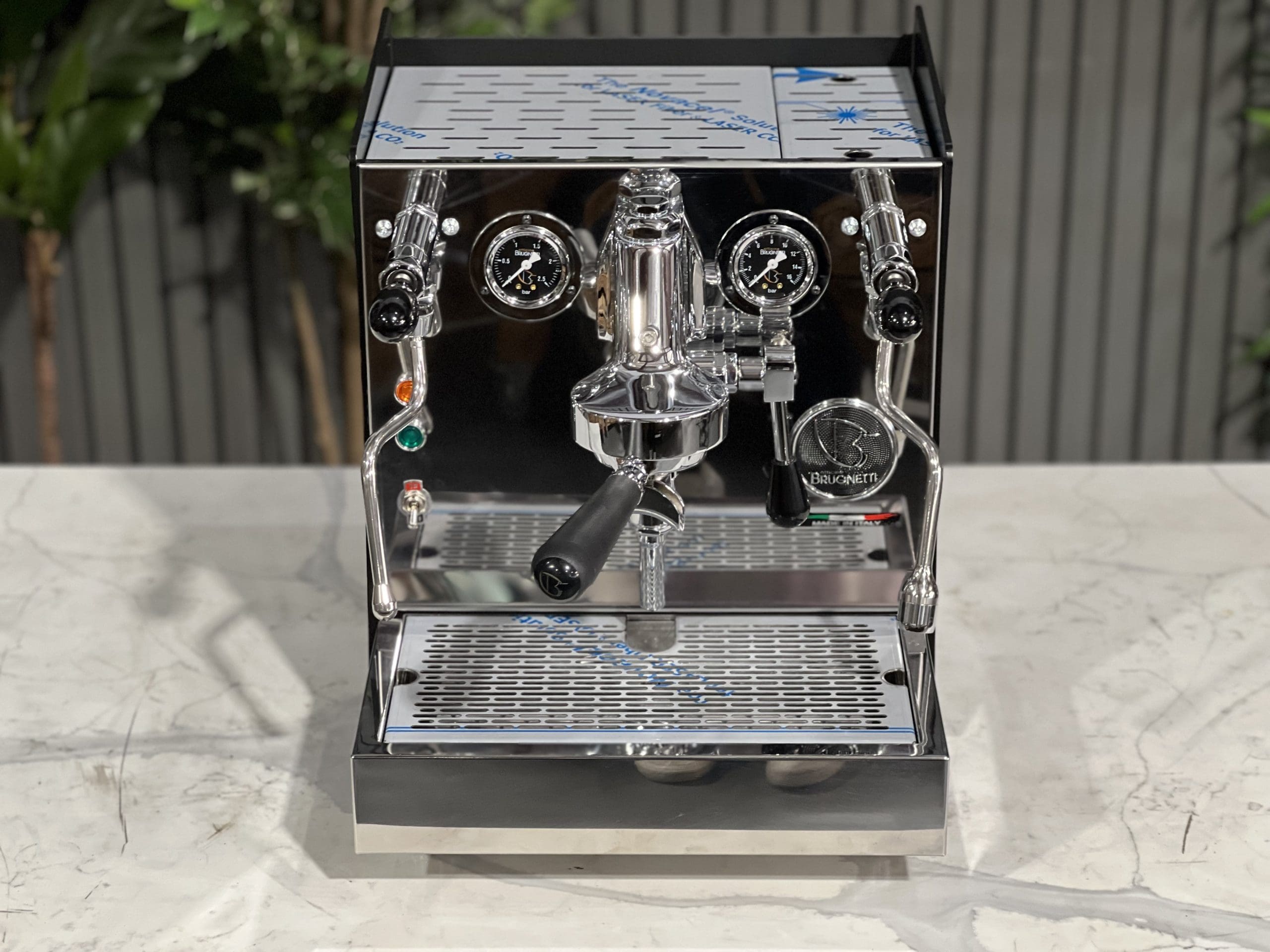 Brugnetti Giulietta Black - 1 Group Commercial Espresso Machine - Stainless