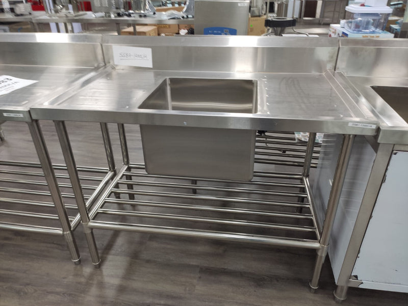 Modular Systems Single Centre Sink Bench & Pot Undershelf SSB7-1200C/A