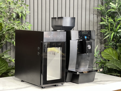 Carimali CA1100 W/ C DGT Fridge - Fully Automatic Coffee Machine - Black