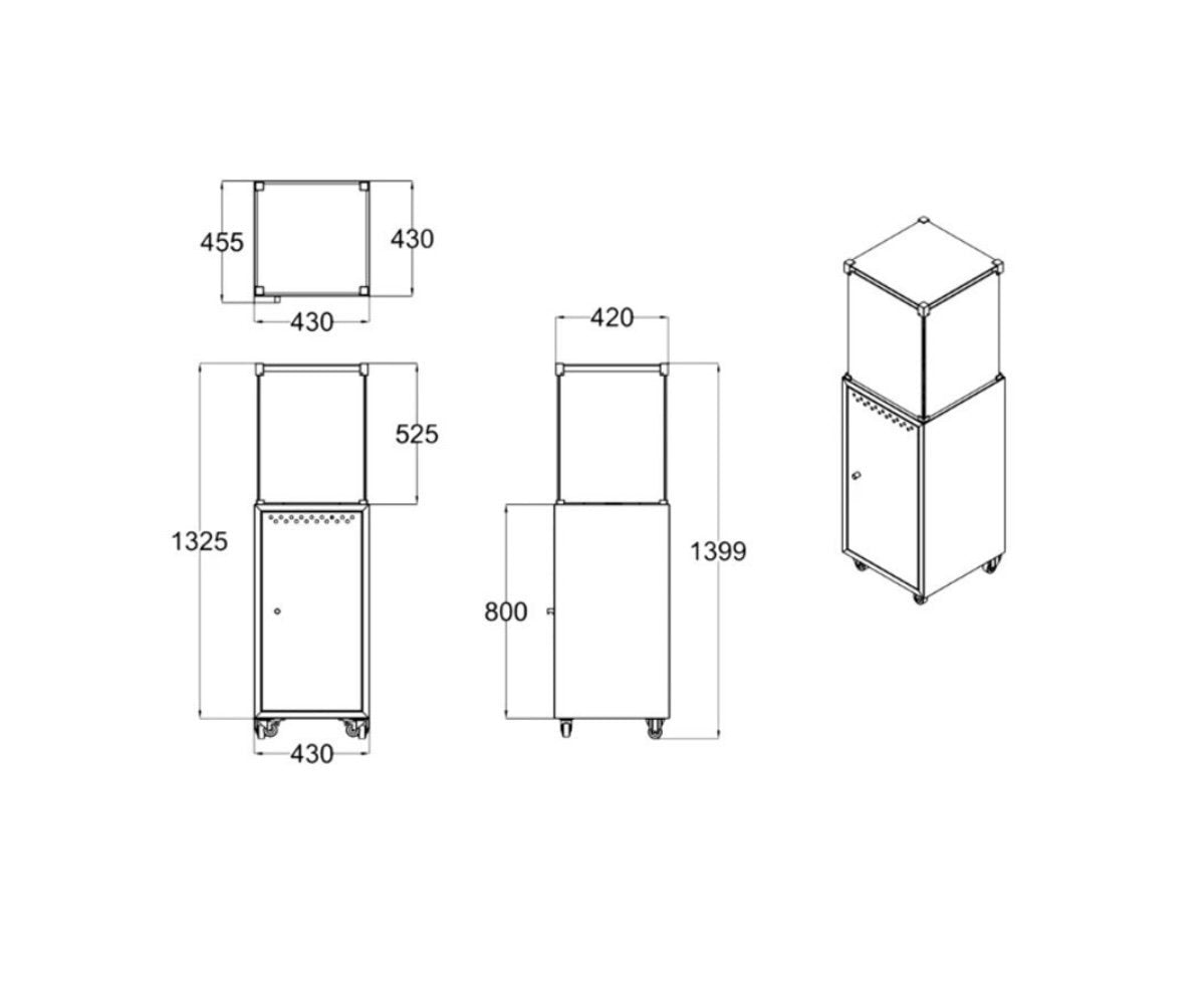 Tremblant Como Black Gas Heater - TREM291