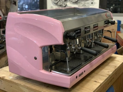 Wega Polaris - 3 Group Commercial Espresso Machine - Pink