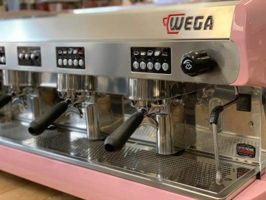 Wega Polaris - 3 Group Commercial Espresso Machine - Pink