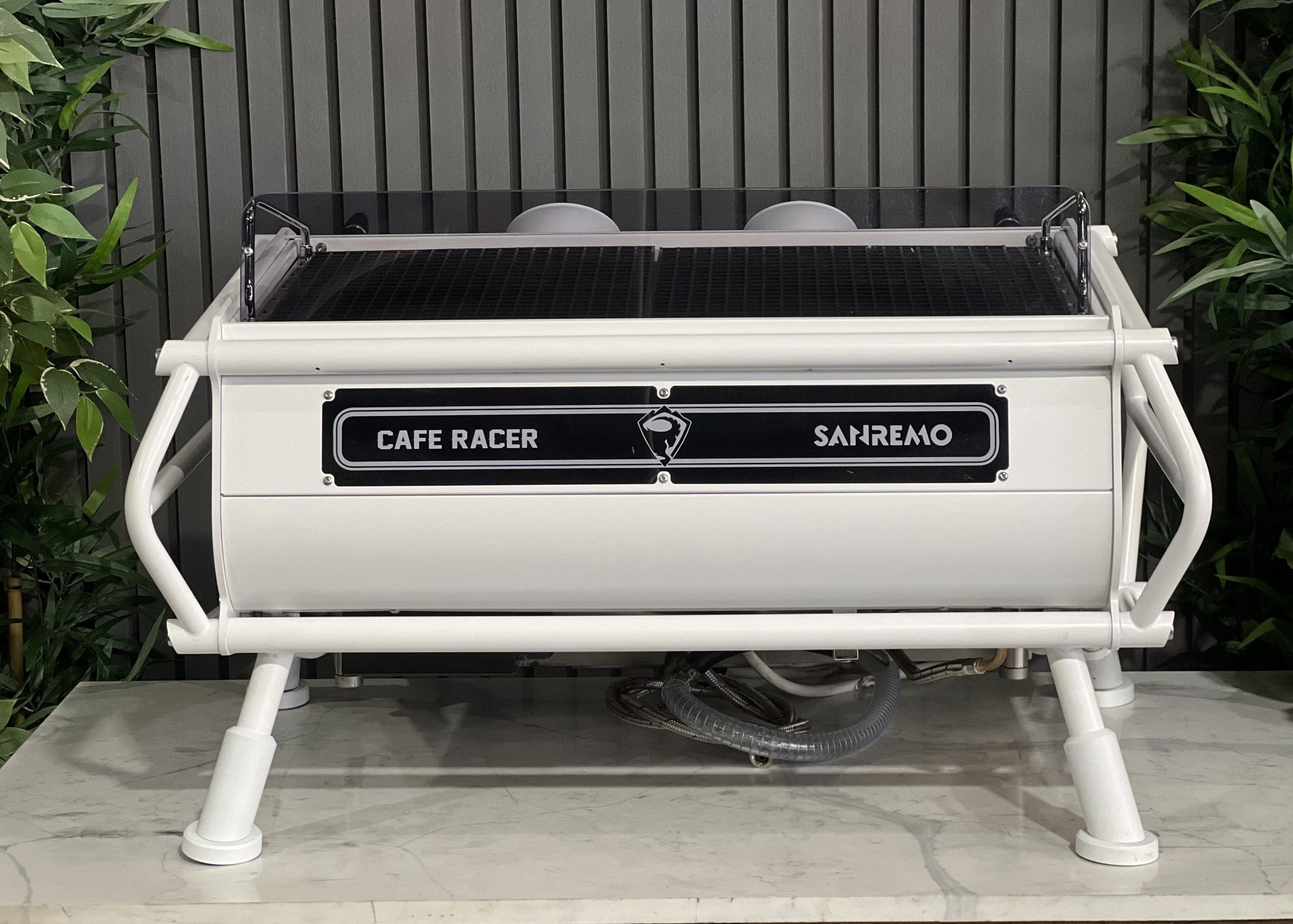 San Remo Cafe Racer - 2 Group Commercial Espresso Machine - White
