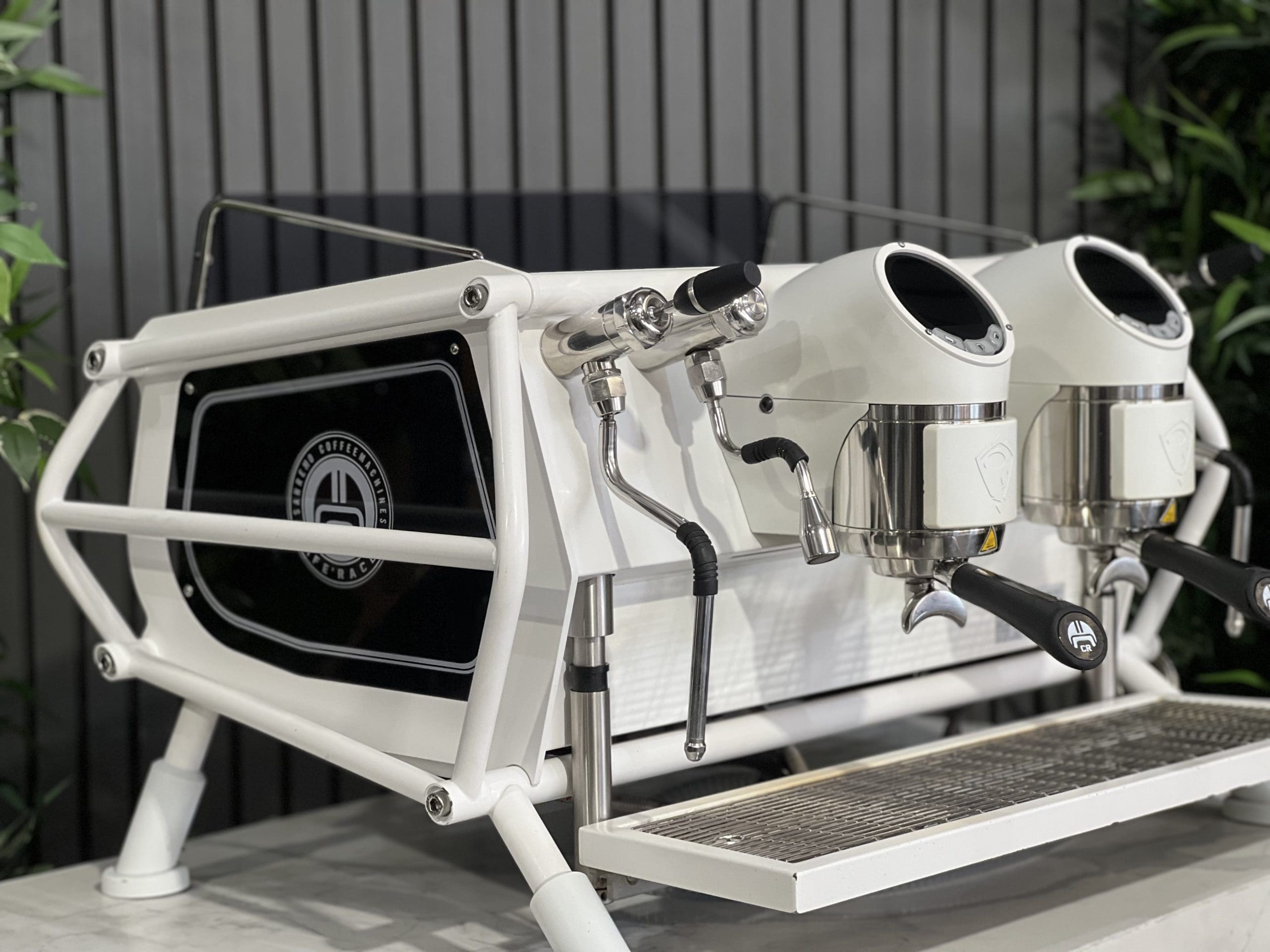 San Remo Cafe Racer - 2 Group Commercial Espresso Machine - White