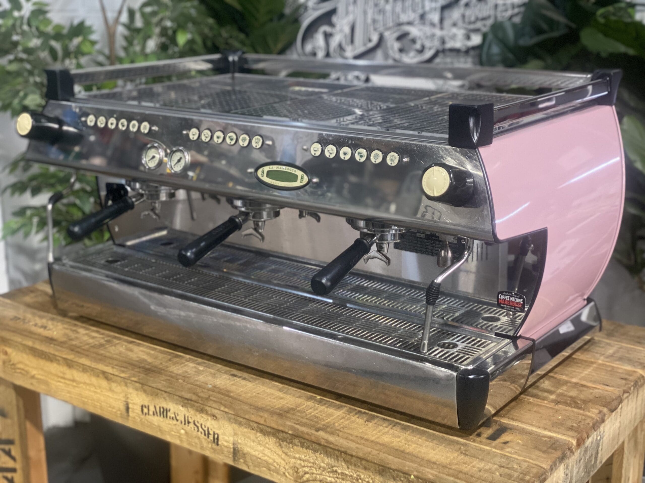 La Marzocco GB5 Baby - 3 Group Commercial Espresso Machine - Pink