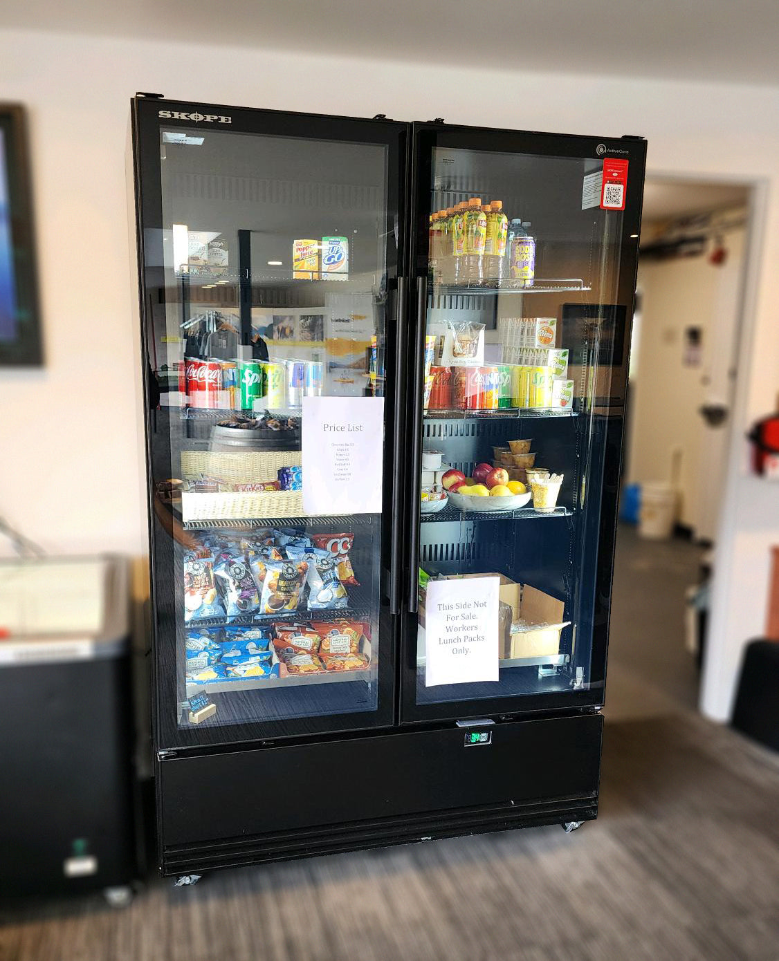 Skope BME1200N-A 2 Glass Door Display or Storage Fridge