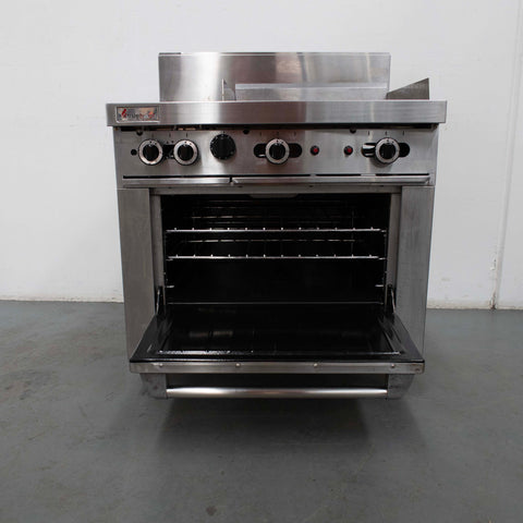 Trueheat RCR9-2-6G 2 Burner Range Oven With 2 Burner Griddle - 822155