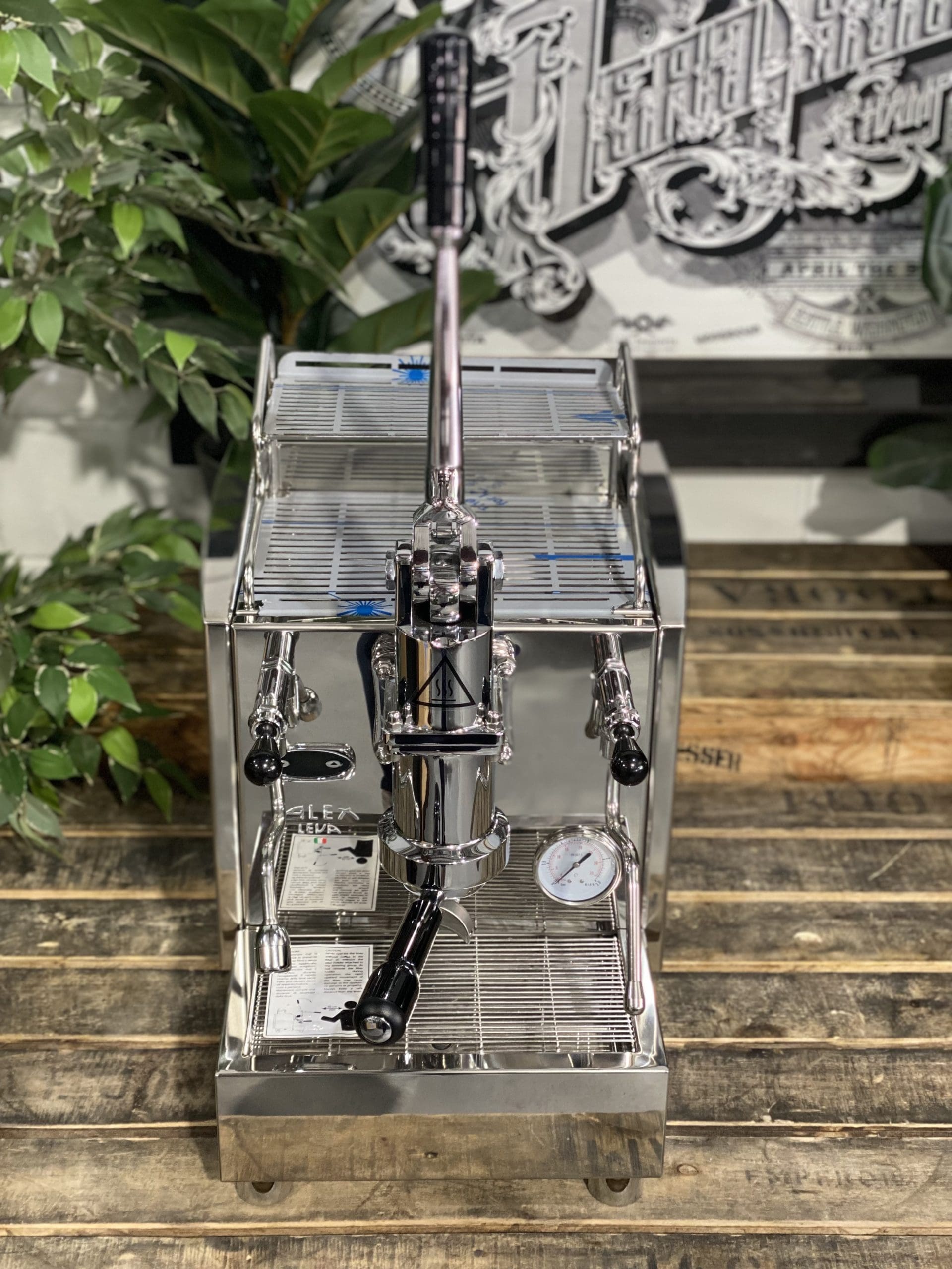 Izzo Alex Leva (Full Pull Lever) Plumbed &amp; No Pump - 1 Group Commercial Espresso Machine