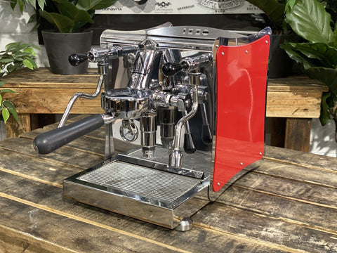 Izzo Vivi Flat - 1 Group Commercial Espresso Machine - Red