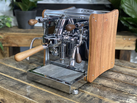 Izzo Vivi Flat Trim - 1 Group Commercial Espresso Machine - Timber