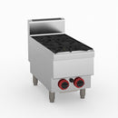GasMAX Benchtop Lpg 2 Burner Cooktop W/ Splashback - JUS-TR-2BLPG