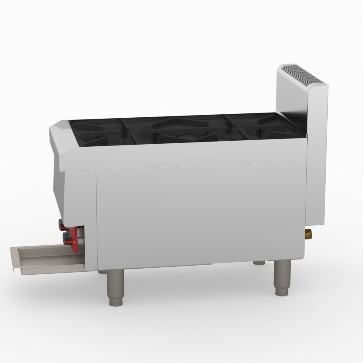 GasMax Benchtop Lpg 2 Burner Cooktop W/ Splashback JUS-TR-2BLPG