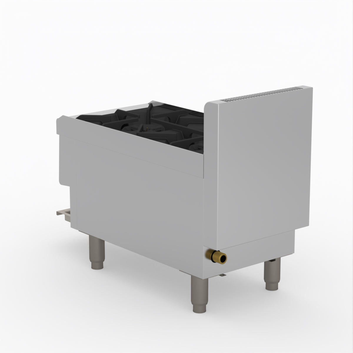 GasMax Benchtop Lpg 2 Burner Cooktop W/ Splashback JUS-TR-2BLPG