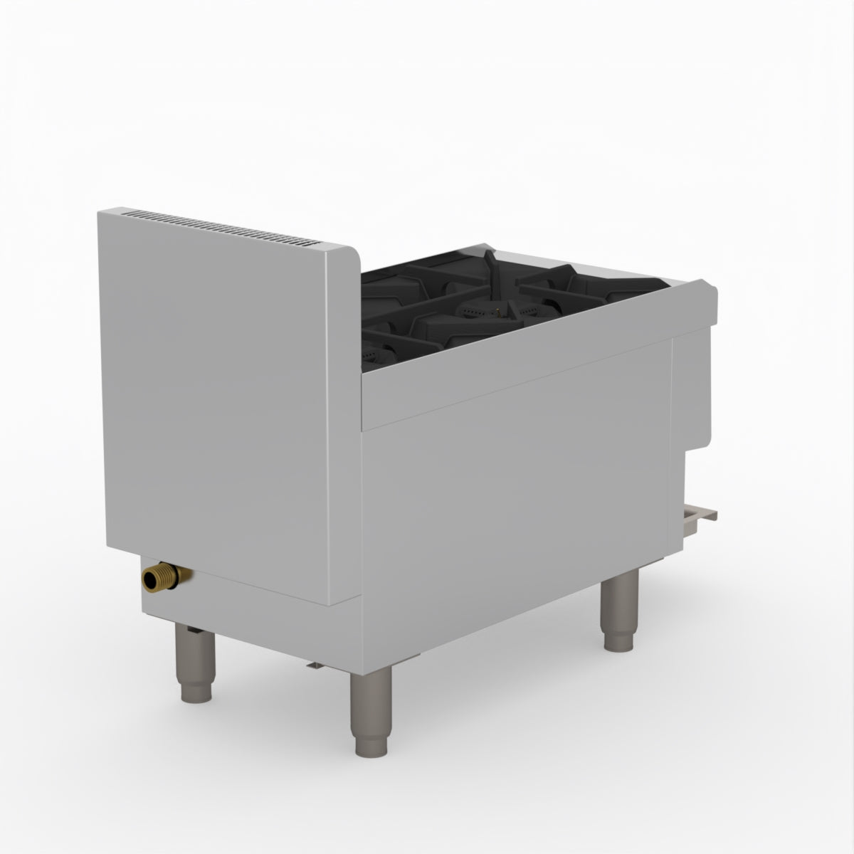 GasMax Benchtop Lpg 2 Burner Cooktop W/ Splashback JUS-TR-2BLPG