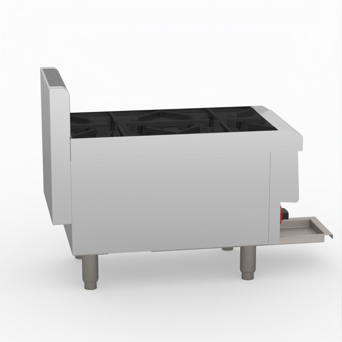 GasMax Benchtop Natural Gas 2 Burner Cooktop W/ Splashback JUS-TR-2B