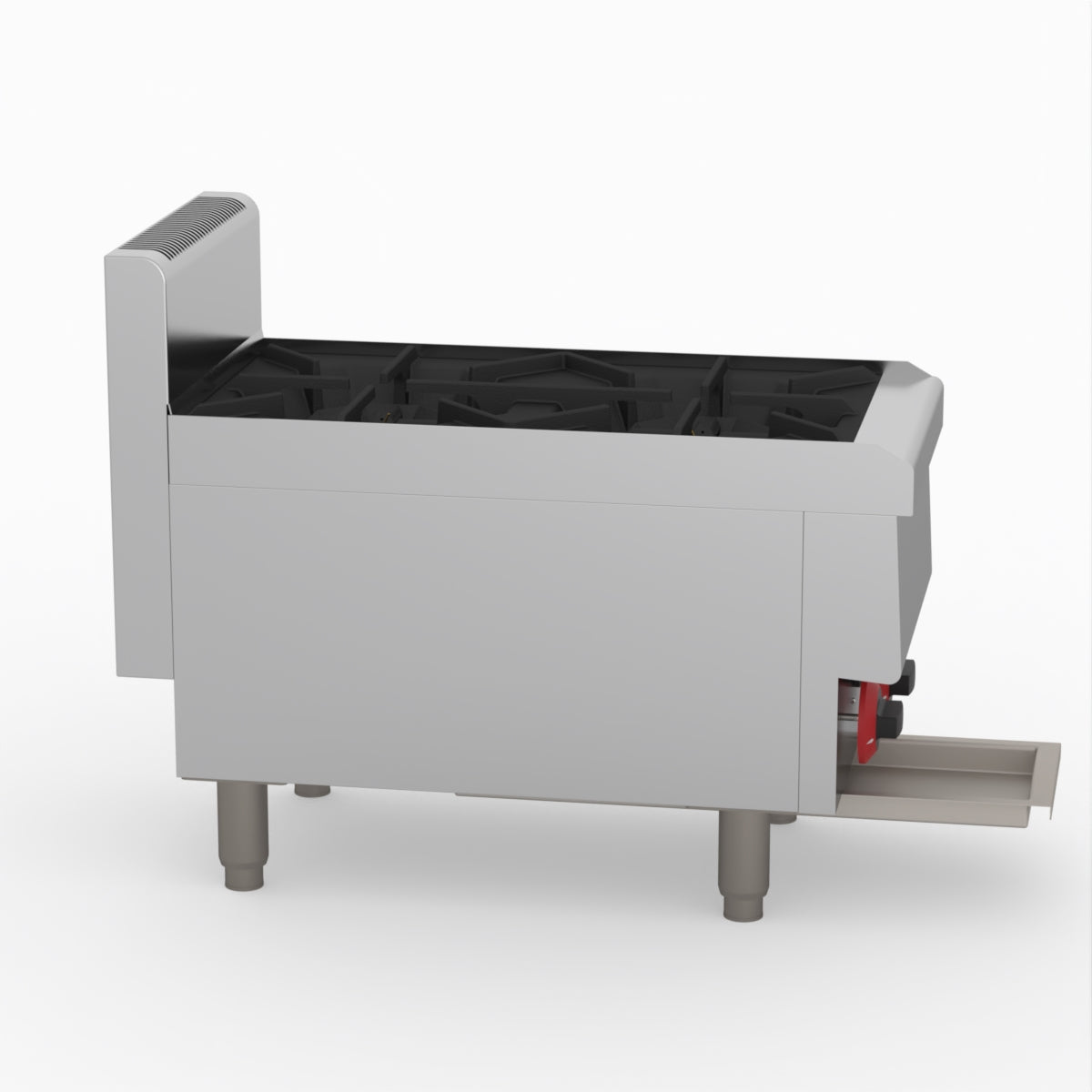 GasMax Benchtop Lpg 2 Burner Cooktop W/ Splashback JUS-TR-2BLPG