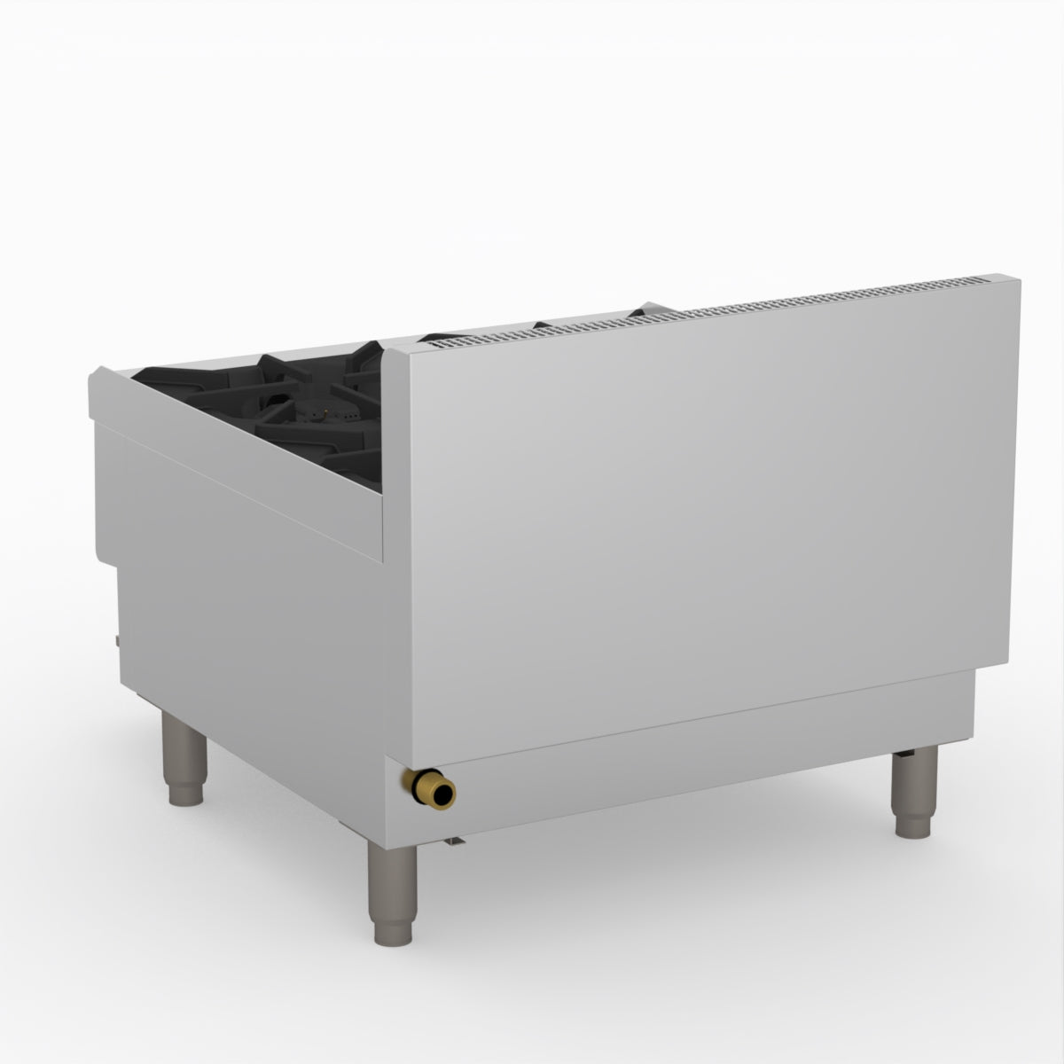 GasMax Benchtop Natural Gas 4 Burner Cooktop W/ Splashback JUS-TR-4B