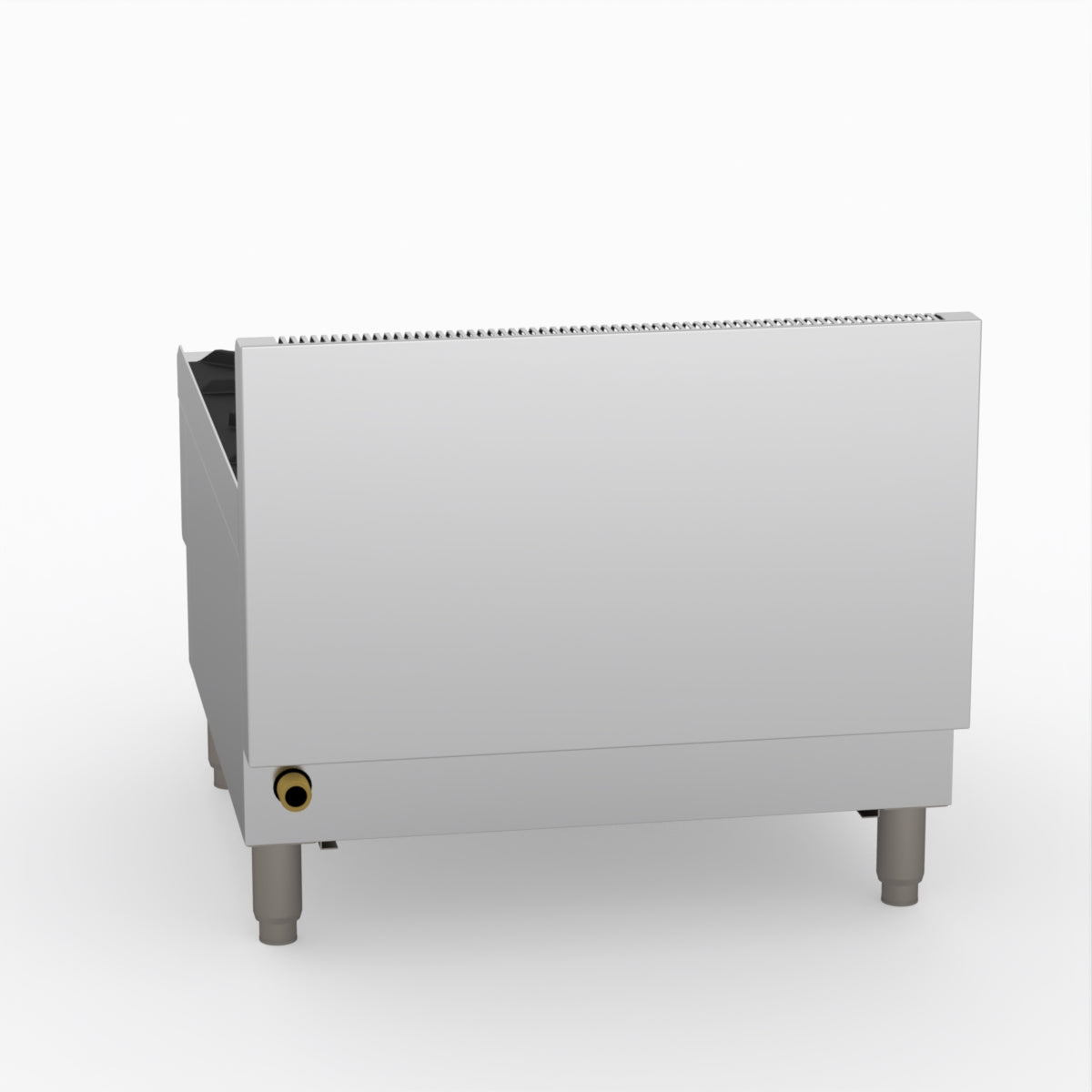 GasMax Benchtop Natural Gas 4 Burner Cooktop W/ Splashback JUS-TR-4B