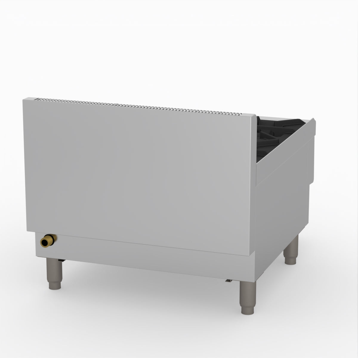 GasMax Benchtop Lpg 4 Burner Cooktop W/ Splashback JUS-TR-4BLPG