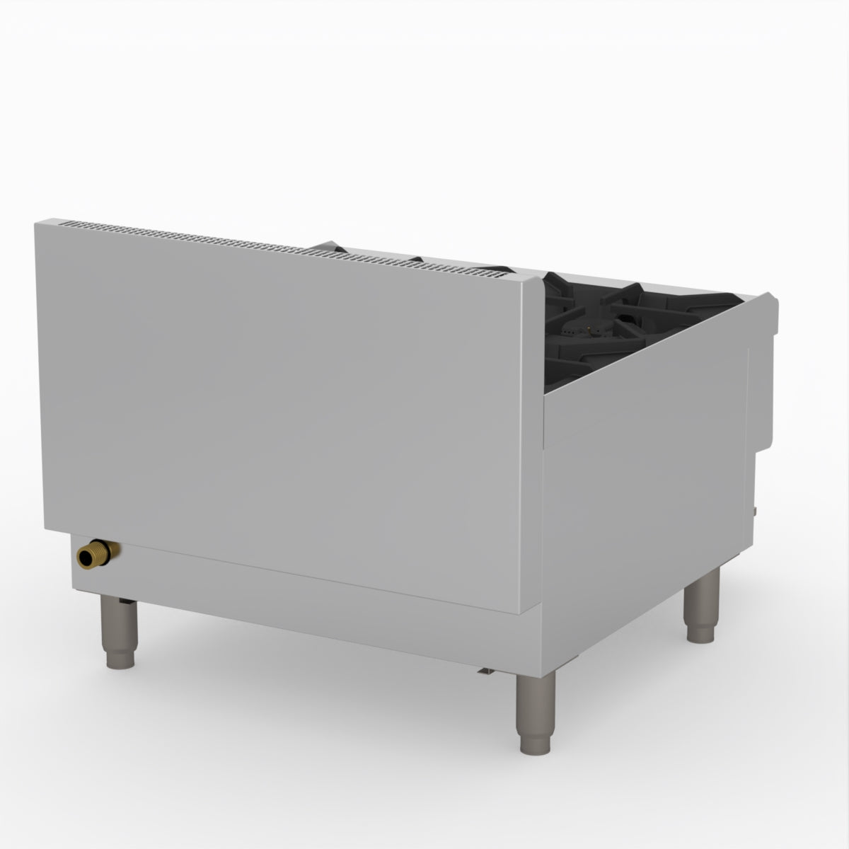 GasMax Benchtop Lpg 4 Burner Cooktop W/ Splashback JUS-TR-4BLPG