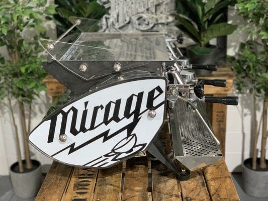 Kees Van Der Westen Mirage Arte Veloce Triplette Sides - 3 Group Commercial Espresso Machine - White
