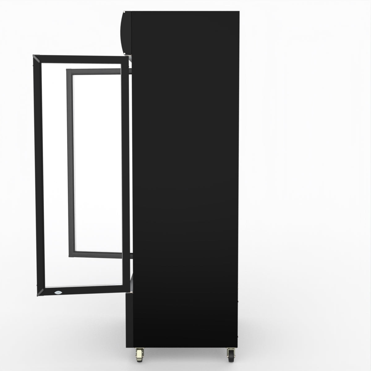 Thermaster 1000L Colourbond Upright Beverage Fridge 2 Doors Black LG-1000BP