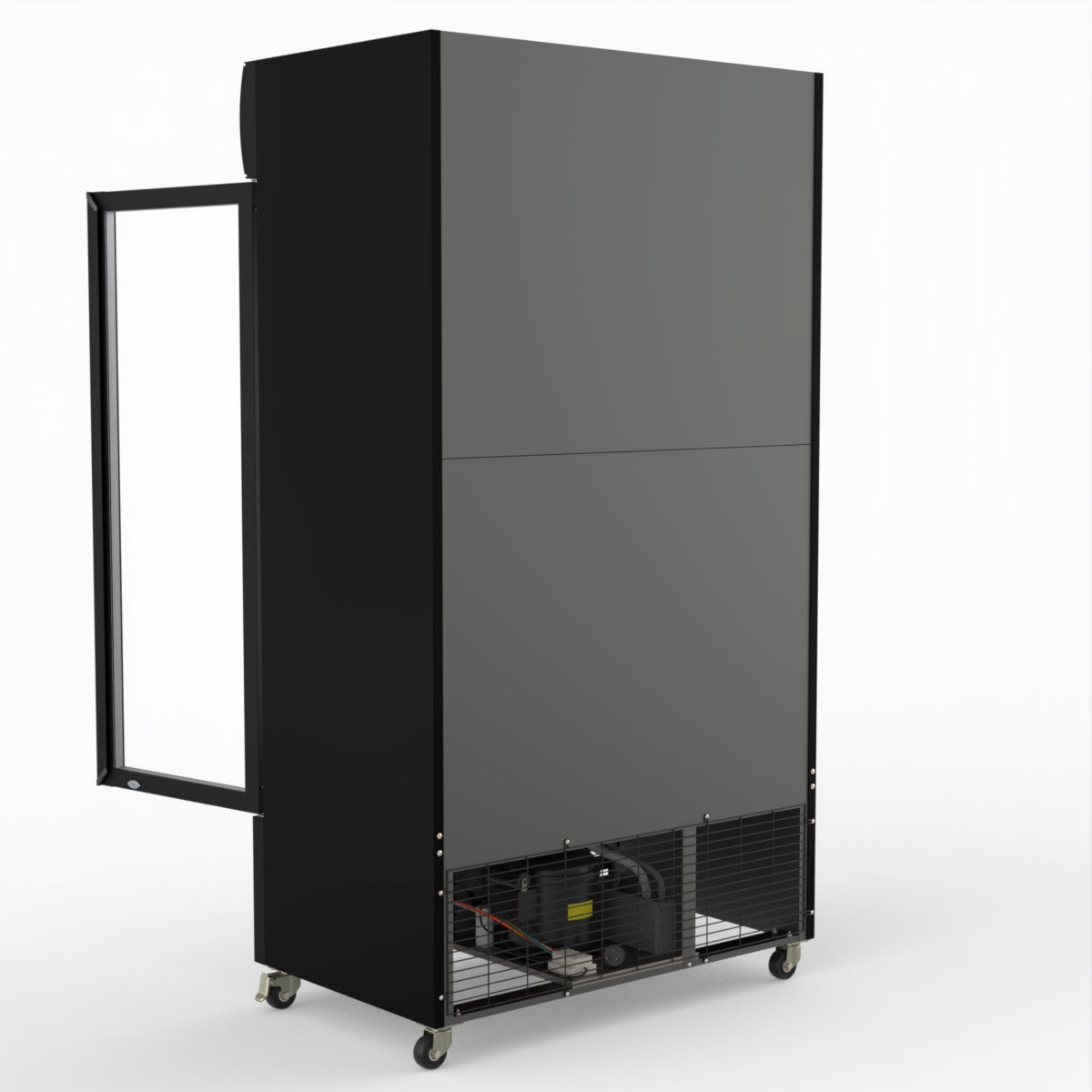 Thermaster 1000L Colourbond Upright Beverage Fridge 2 Doors Black LG-1000BP