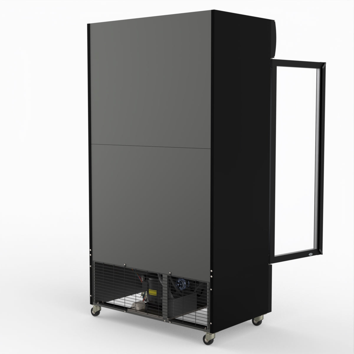 Thermaster 1000L Colourbond Upright Beverage Fridge 2 Doors Black LG-1000BP