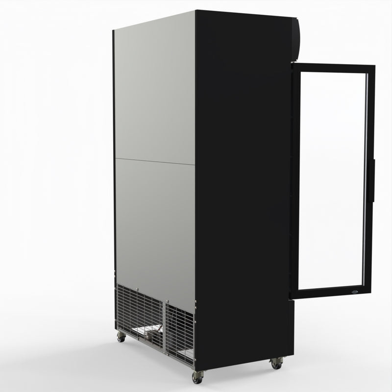 Thermaster 1000L Colourbond Upright Beverage Fridge 2 Doors Black LG-1000BP