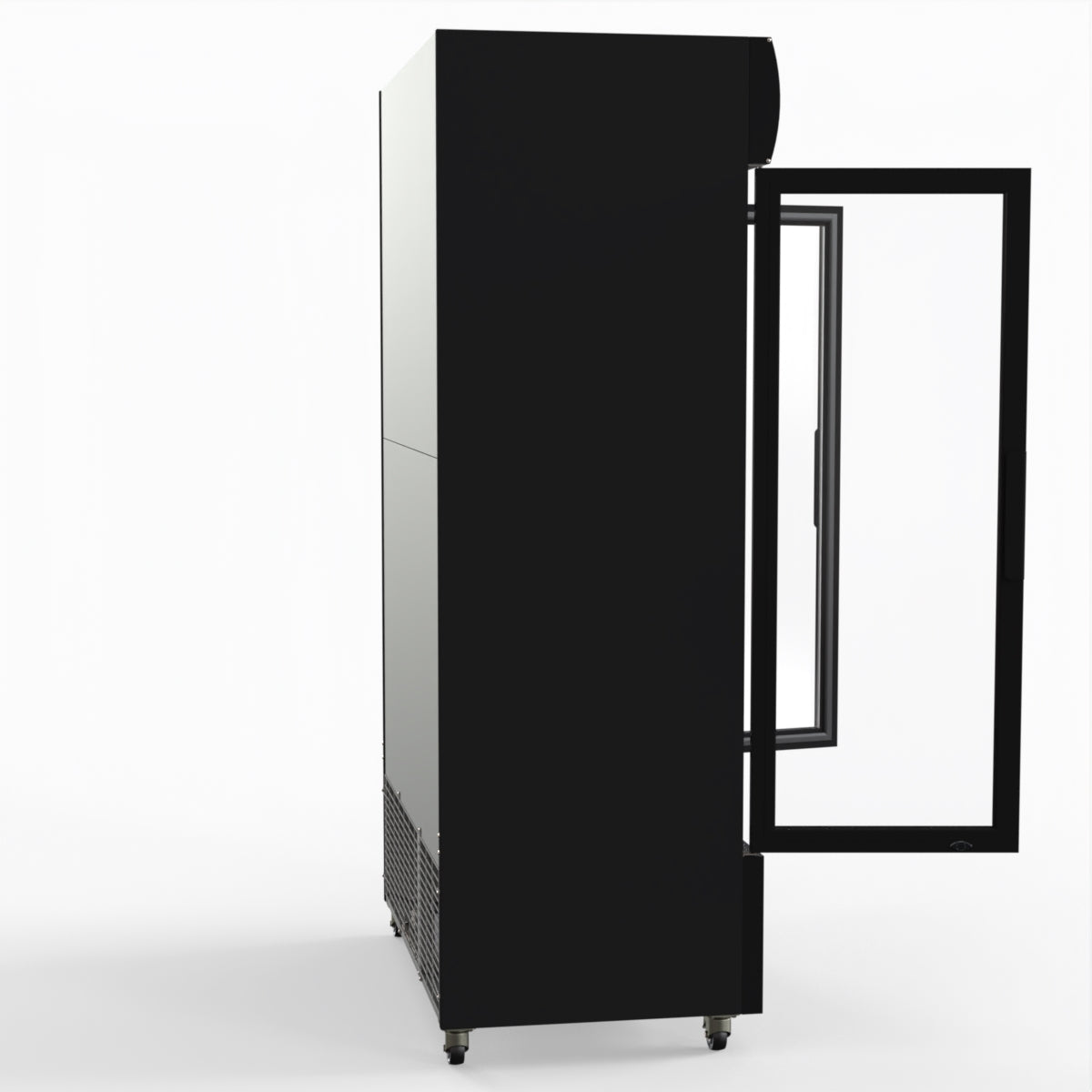 Thermaster 1000L Colourbond Upright Beverage Fridge 2 Doors Black LG-1000BP