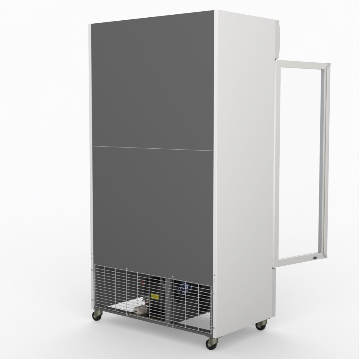 Thermaster 1000L Two Glass Door Colourbond Upright Drink Fridge White LG-1000P