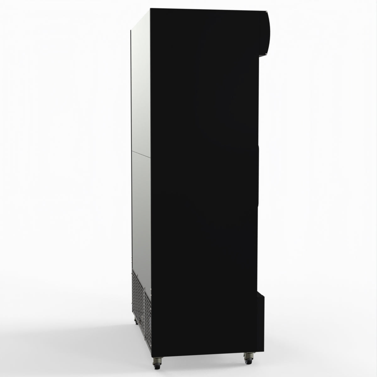 Thermaster 1000L Two Sliding Glass Door Colourbond Upright Drink Fridge Black LG-1000SDBP