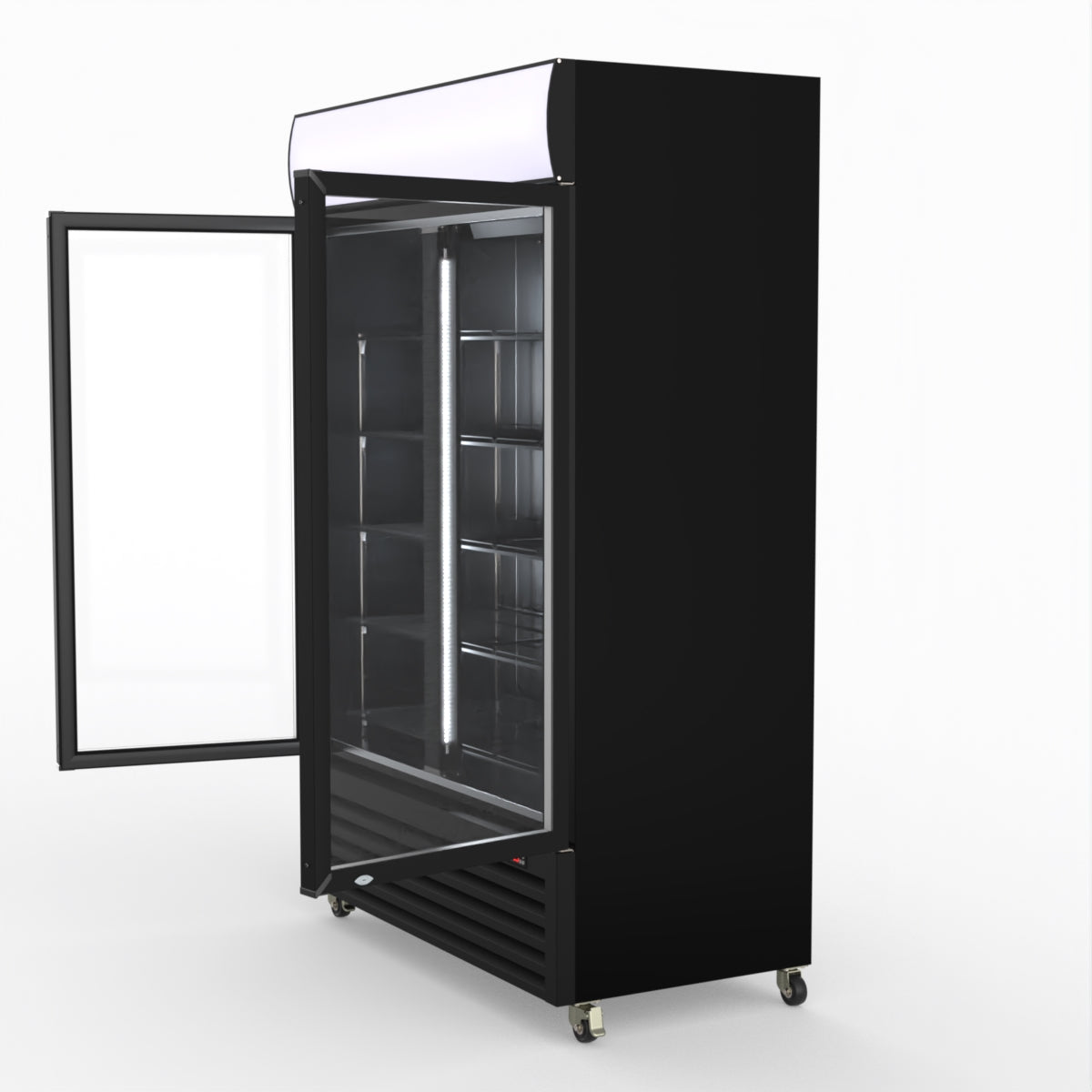 CLEARANCE - Thermaster Large Two Glass Door Colourbond Upright Drink Fridge LG-1200BP