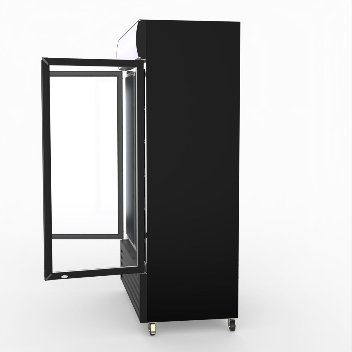 CLEARANCE - Thermaster Large Two Glass Door Colourbond Upright Drink Fridge LG-1200BP