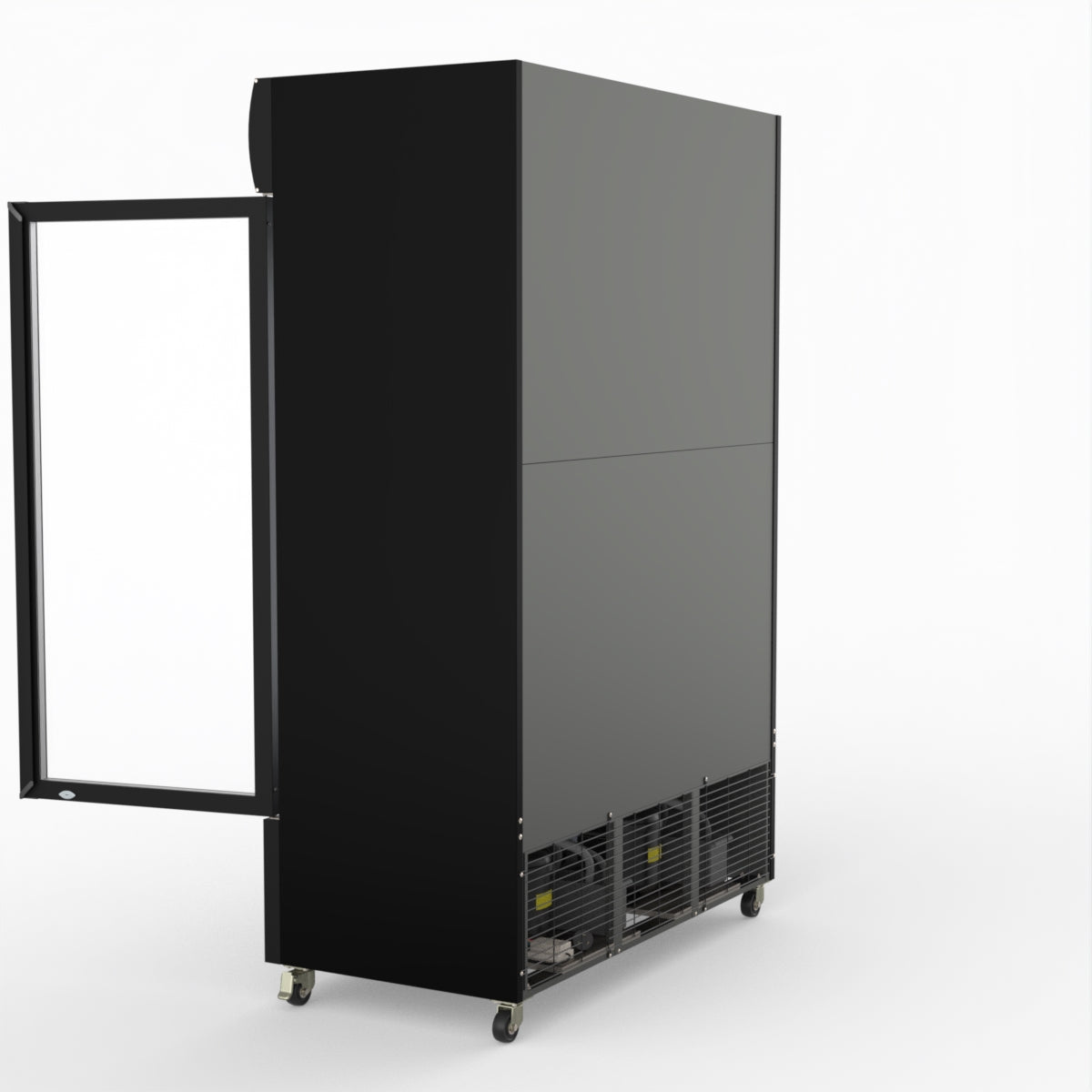 CLEARANCE - Thermaster Large Two Glass Door Colourbond Upright Drink Fridge LG-1200BP