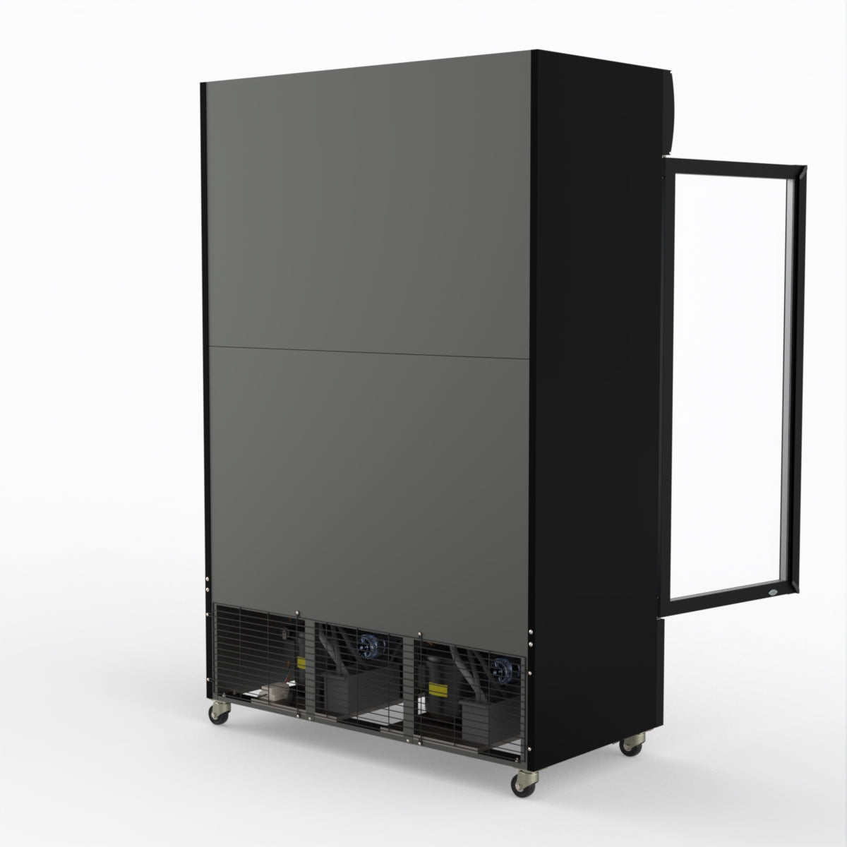 CLEARANCE - Thermaster Large Two Glass Door Colourbond Upright Drink Fridge LG-1200BP